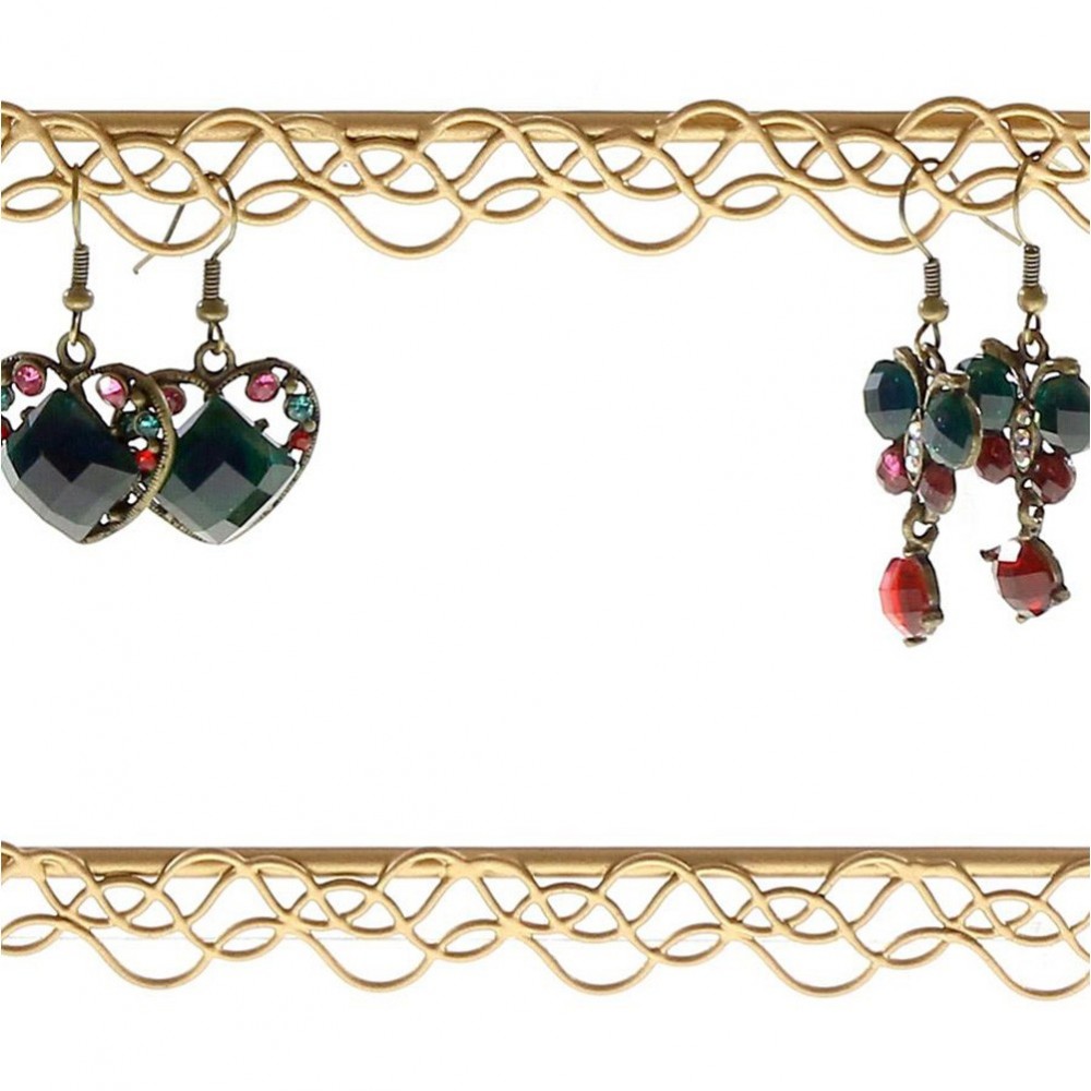 Cintre porte bijoux support boucle d'oreille pour 25 paires
