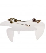 Support bijoux presentoir mini tables rondes (4 pièces) - Translucide