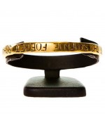 Mini support bracelet jonc ou montre plot Ring en simili cuir