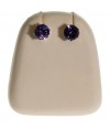 Mini support boucles d'oreilles simili cuir (1 paire) H 5,5 cm