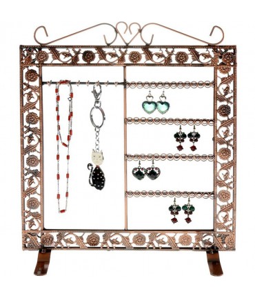 Porte bijoux Cadre mixte collier boucle bracelet accessoire - Cuivre