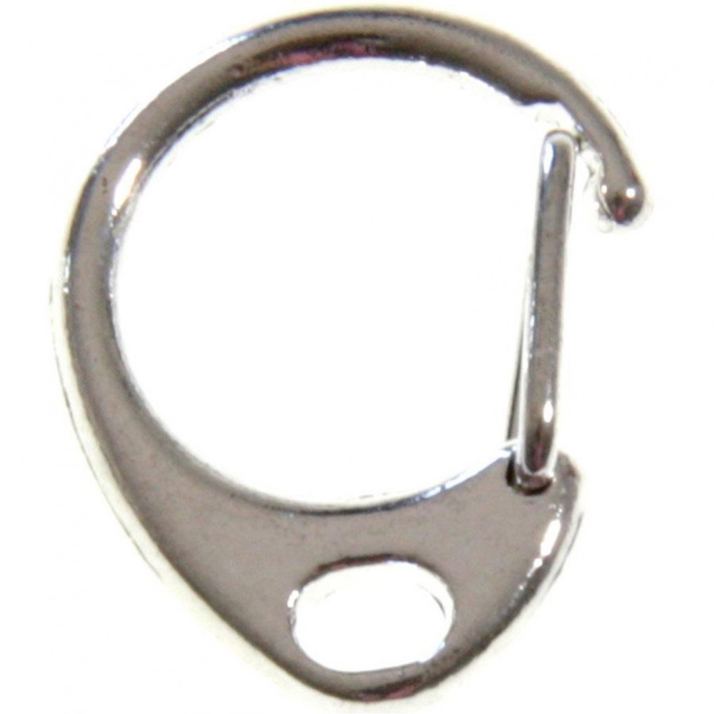 10 porte clefs mousquetons bronze +anneau double fixation 54x16mm
