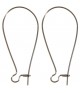 Attache boucle d'oreille crochet 38 mm (50 pièces)