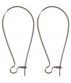 Attache boucle d'oreille crochet 38 mm (50 pièces)