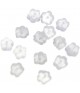 Fermoir boucle d'oreille embout plastique Fleur (50 pièces)