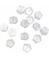 Fermoir boucle d'oreille embout plastique Fleur (50 pièces)