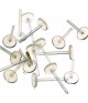 Clous d'oreilles plastique antiallergie 5 mm (50 pièces)