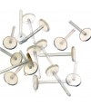 Clous d'oreilles plastique antiallergie 5 mm (50 pièces)