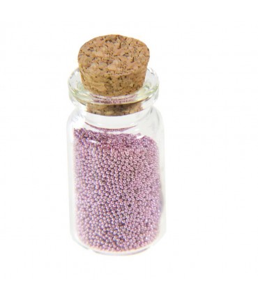 Microbilles caviar irisées en fiole - Violet glycine