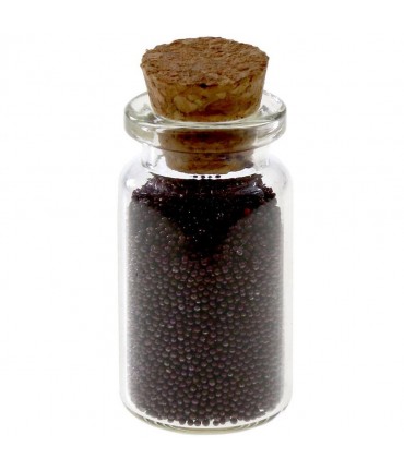 Microbilles caviar irisées en fiole - Aubergine