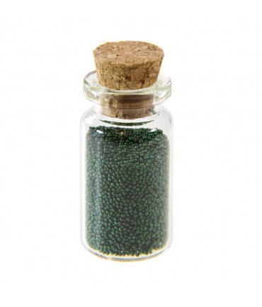 Microbilles caviar irisées en fiole - Vert sapin