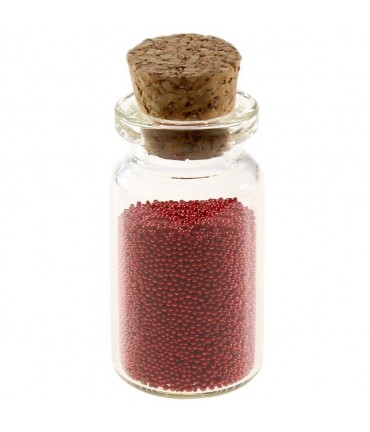 Microbilles caviar irisées en fiole - Rouge