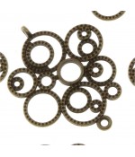 Connecteurs bijoux Bulles (5 pièces)