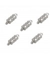 Fermoir aimanté en laiton sans nickel 16x6 mm (5 pièces)