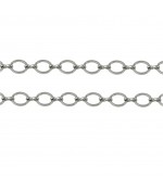 Chaine bijoux mailles 6 x 6 mm (1 mètre)