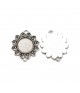 Support cabochon lien Tournesol 37 x 31 mm (5 pièces)