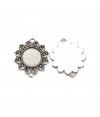Support cabochon lien Tournesol 37 x 31 mm (5 pièces)