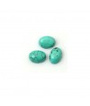 Pierre synthétique turquoise ovale 8 x 6 mm (5 pièces)