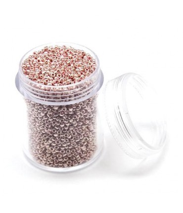 Perles de rocaille rondes Iris Round 1,7 mm (3380 pièces) - Saumon