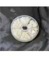Kit accessoires fleurs nacrées à coller (240 pièces)