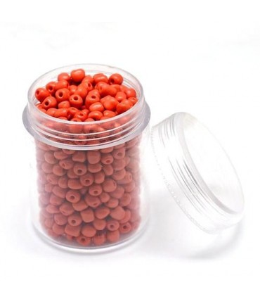 Perles de rocaille intercalaires 2,5 mm (1600 pièces) - Rouge