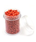 Perles de rocaille intercalaires 1,7 mm (3000 pièces) - Rouge