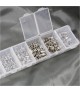 Kit embout cordon à coller plusieurs dimensions (180 pièces)