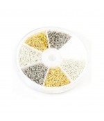 Boite de pitons à vis 10 x 4 mm (700 pièces) - Multicolore