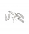 Barrettes à cheveux clic clac 46 x 13 mm (10 pièces)