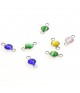 Kit cabochon œil de chat support lien 15 x 7 mm (20 pièces)