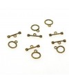 Fermoir t toggle Vignes en alliage 10 mm (10 pièces)