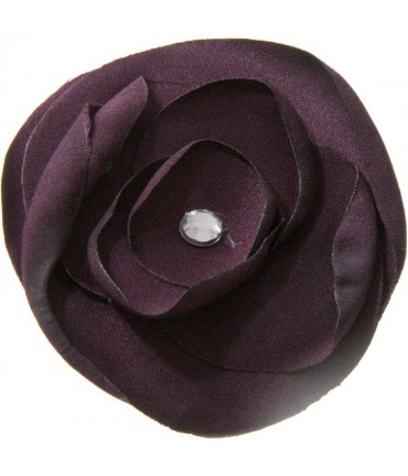 Fleur en tissu création bijoux et accessoires (5 pièces) - Violet
