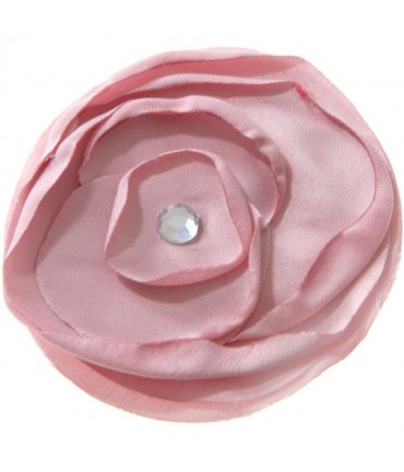 Fleur en tissu création bijoux et accessoires (5 pièces) - Rose