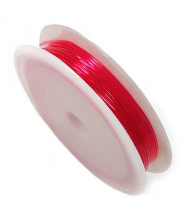 Fil nylon élastique 1 mm en bobine ( 4,5 Mètres ) - Rouge