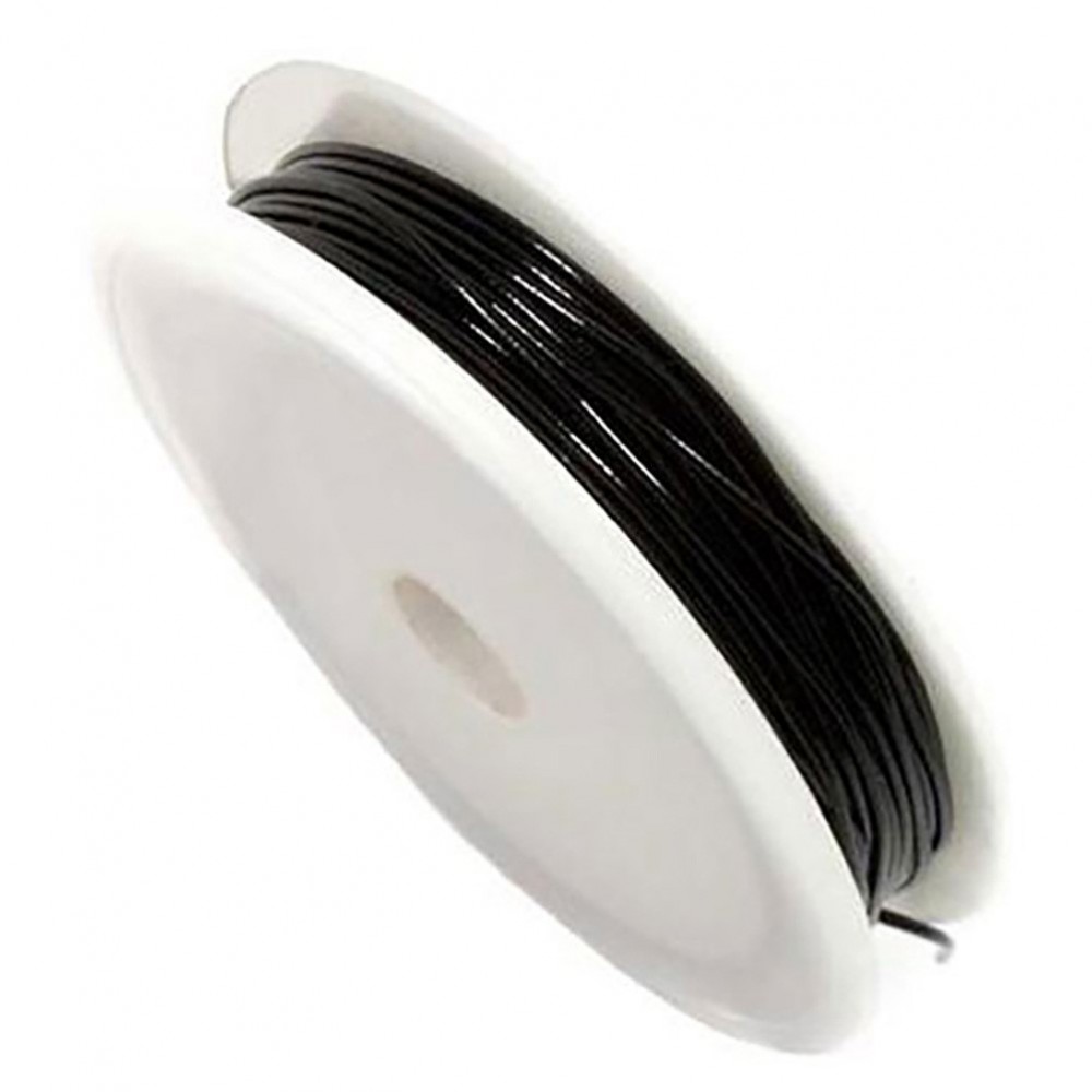 Fil Nylon pour bracelets 0.8 mm x45m - Noir