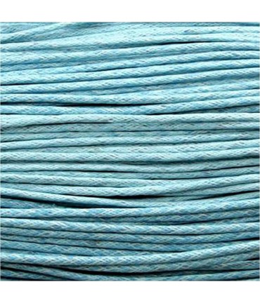 Fil coton ciré 1,5 mm (10 mètres) - Bleu clair