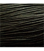 Fil coton ciré 1,5 mm (10 mètres) - Noir