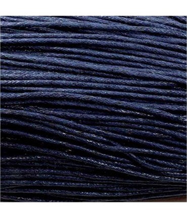 Fil coton ciré 1,5 mm (10 mètres) - Bleu marine