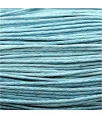 Fil coton ciré 2 mm (10 mètres) - Bleu clair