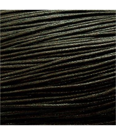 Fil coton ciré 2 mm (10 mètres) - Noir