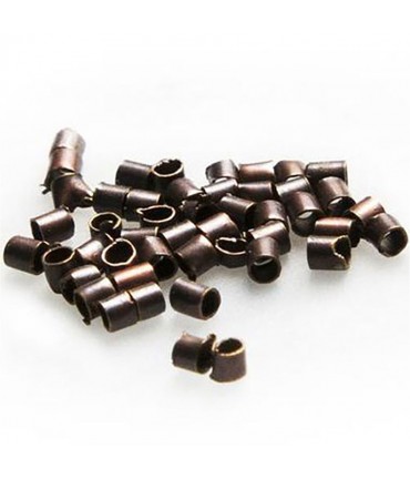 Perles à écraser forme tube 2 mm ( 200 Pièces ) - Cuivre