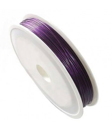 Fil câblé 0.38 mm en bobine de 50 mètres - Violet