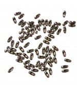 Fermoir Chaine À Billes ( 100 Pièces ) ( 8 X 2,4 Mm ) - Anthracite