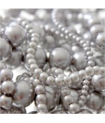 Perles nacrées 16 mm en verre de Bohême couleurs pastel lot de 10