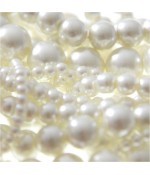 Perles nacrées 4 mm en verre de Bohême couleurs pastel lot de 100