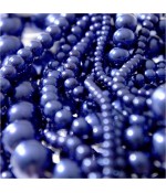 Perles nacrées 6 mm en verre de Bohême couleurs vives lot de 50