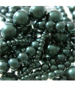 Perles nacrées 6 mm en verre de Bohême couleurs vives lot de 50