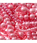 Perles nacrées 8 mm en verre de Bohême couleurs vives lot de 20