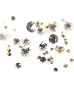 Strass diamant en verre qualité supérieure ( 10 pièces ) ( 2 mm de diamètre )