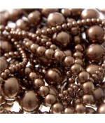 Perles nacrées 10 mm en verre de Bohême couleurs vives lot de 20